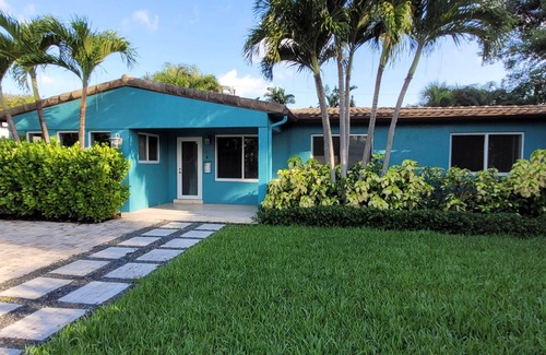 Poinsettia Heights House | Rated top 5% of homes. 3BR 3BA Private Oasis Home with Heated Salt Water Pool.