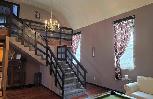 Hager City Apartment | Re-modeled church in Hager City, WI. A charming 3-bedroom, 1.5-bathroom retreat