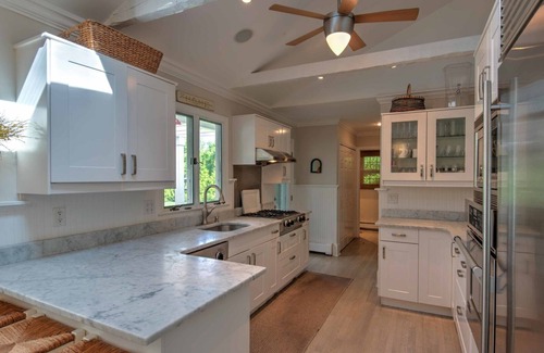 Village of Southampton House | Recently Renovated, Inviting Terrace Overlooking Pool, Minutes Away from.