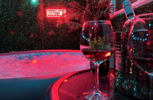 Tucson Apartment | Red Chamber | Tucson’s Top Romantic Hot Tub Escape