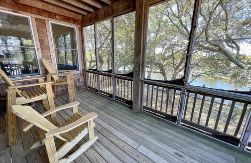 Ocracoke House | Reflections: Canal front home, beautiful marsh views.