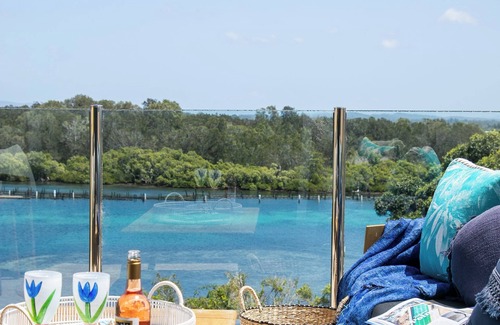 Wallis Lake Apartment | Regatta 19 - Top Floor Luxury. Spectacular Water Views, Breathtaking Sunsets