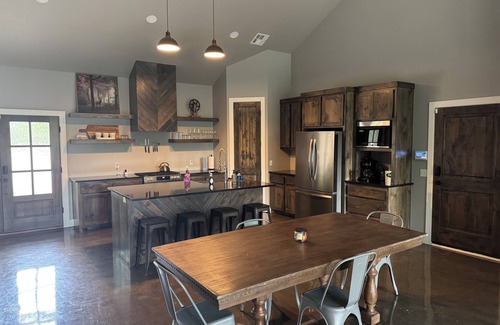 Sawyer Cabin | Relax and unwind at this peaceful 2-bedroom, 1-bath cabin off Hugo lake.