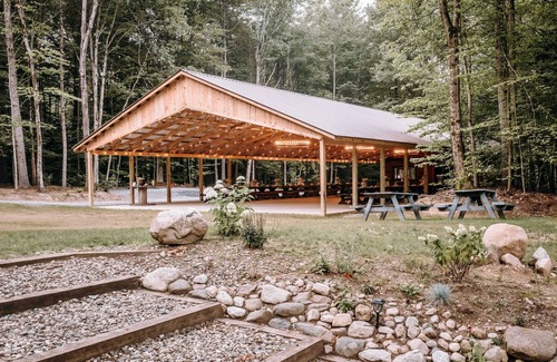 Middle Grove House | Relax at a nature inspired lodge on 60 wooded acres. Dog-friendly, kid-ready, and perfect for groups