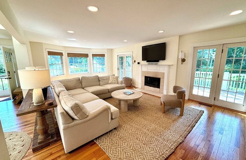 Shelter Island Heights House | Relax at a private beach! Three bedrooms await you near Shelter Island beaches!