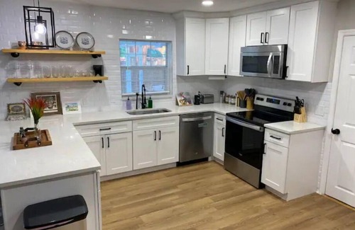 Bearss Plaza House | Relax in Style at Our 3BR/2BA Retreat with Private Pool|Game Room|Fire Pit|Yoga