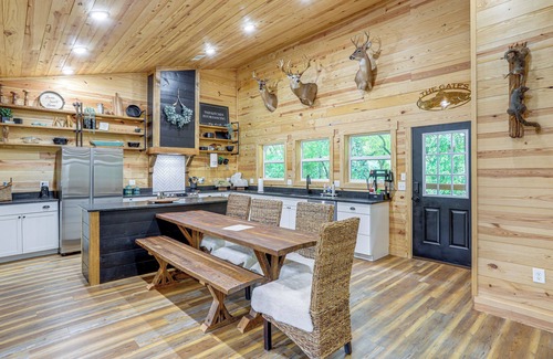 Mountain View Cabin | Relax on the River: Modern Mountain View Escape!
