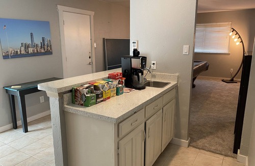 Richardson House | Relax, Work & Play near CityLine, Richardson with a pool table and swimming pool