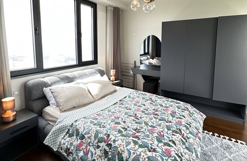 Mahmutbey Apartment | Relaxing 1BR 2BA Apt w/Free Wi-fi, AC & Washer