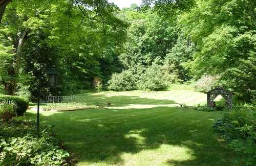 South Britain House | Remodeled 1795 Carriage House with two acres of gardens rimmed by forests