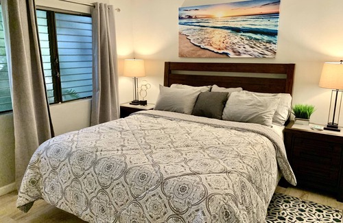 Kihei Resort | Remodeled tropical getaway, steps to the beach.