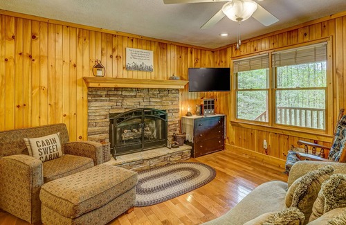 Hiawassee Cabin | Remote dog-friendly cabin w/ private hot tub, mountain views, and gas fireplace