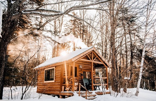 Greenville Ski Chalet | Remote Lake Cabin, Meals and Boats Included, Shared Bath & Sauna