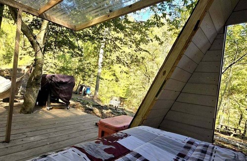 Coal Fork Cabin | Remote Mountain A-Frame with BBQ Perfect for Nature Lovers in West Virginia