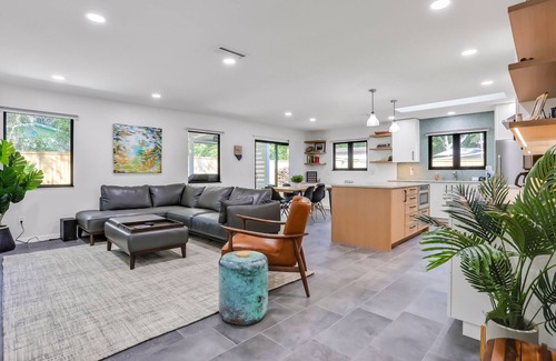 St. Augustine South House | Renovated home with private pool, patio, outdoor fireplace, & grill