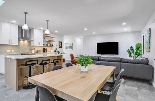 St. Augustine South House | Renovated home with private pool, patio, outdoor fireplace, & grill