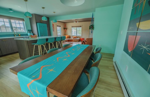 Fort Kent Mills House | Renovated Retro 3BR Getaway - Hot Tub & Trail Access