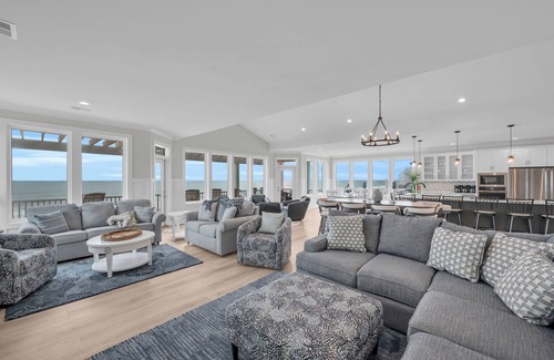Sneads Ferry House | "Rescued by the Sea": 9 bedroom Oceanfront Newly Built Luxury House