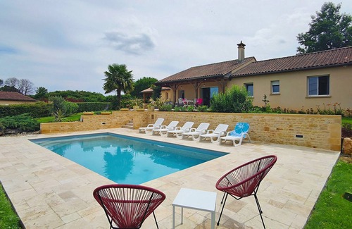 Saint-Crepin-et-Carlucet House | Residence Pesquier Périgord, heated swimming pool