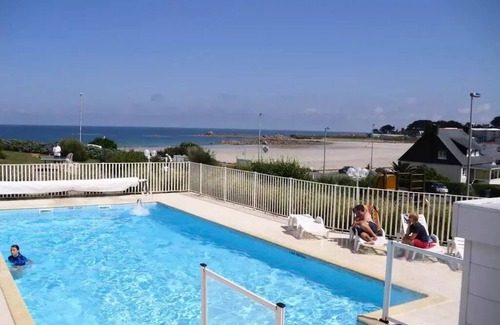 Trevou-Treguignec Apartment | Residence Les Terrasses de la Plage - Apartment Duplex Sea View 6/7 People