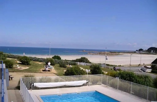 Trevou-Treguignec Apartment | Residence Les Terrasses de la Plage - Apartment Duplex Sea View 6/7 People