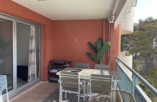 La Bocca Nord Apartment | RESIDENCE LES PALMIERS BEL APPARTEMENT IN RESIDENCE: Swimming pool and tennis court