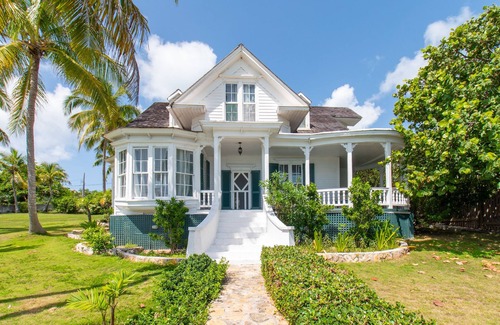 Governor's Harbour House | Restored Historic Waterfront Captains Home, Sunset Views, Walk to Beach