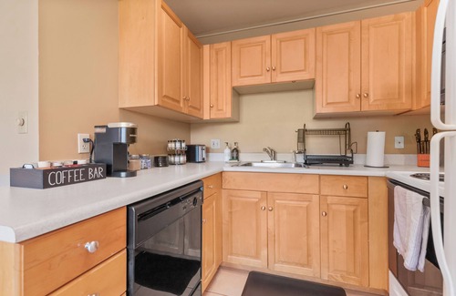 Downtown Cleveland Apartment | Retro Loft King Bed 2TVs Gym Sauna Parking