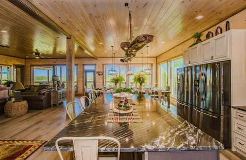 Sevierville Cabin | Ridge Top Retreat: Mtn Views, Indoor Pool, Theater, Games, Hot Tub, Wifi