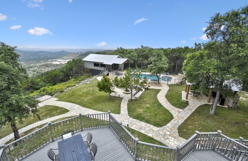 San Marcos House | Ridge View Charming Victorian Home w/Pickle Ball Court, Pool, Hot Tub, Game Room