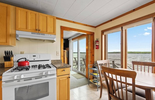 Baileys Harbor Cabin | Right on the water-Dog Friendly Cottage with kids playground