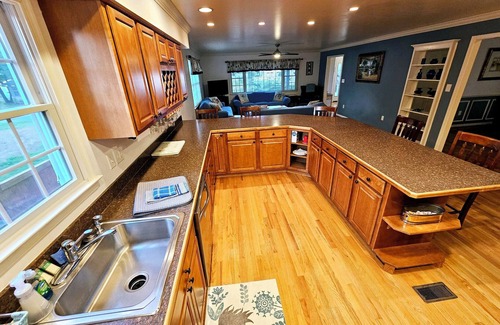 Colonial Beach House | River Gem: Family-Friendly Stay | Fire Pit & Porch