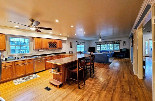 Colonial Beach House | River Gem: Family-Friendly Stay | Fire Pit & Porch