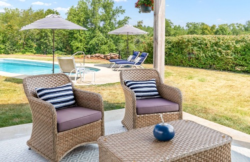 Dyke House | River Meadows Farm | 39-Acre Retreat: Mtn Vistas, River, Pool & Trails