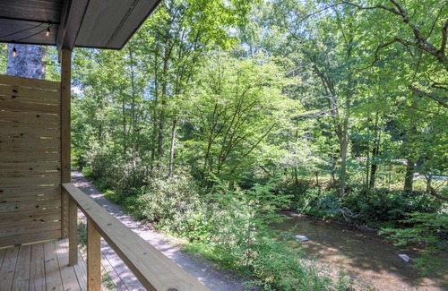 Rosman Cabin | Riverfront Fishing Cabin with HOT TUB