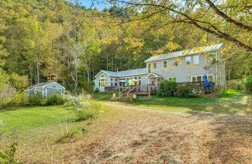 Bridgewater Corners House | Riverfront Home with Hot Tub Near Killington Resort