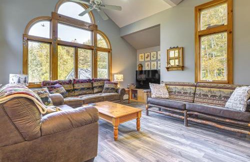 Bridgewater Corners House | Riverfront Home with Hot Tub Near Killington Resort