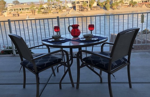 Needles House | Riverfront Home with Beach and Large Front Patio