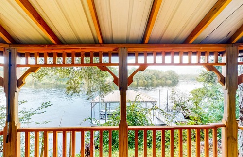 Bell House | Riverfront Home with Private Dock, Boat House & Boat Lift - Fireplace & W/D