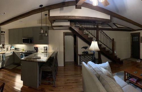 Mill Ridge House | Riverfront, Hot tub, community pool, fully renovated with large covered deck!