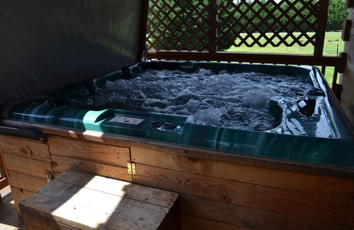 Hot Springs Cabin | Riverfront Log Cabin, Hot Tub, Pet-Friendly, Universal Access