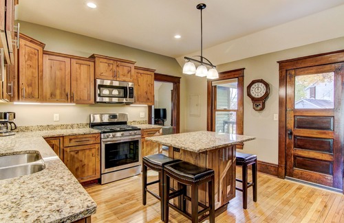 Stillwater House | Riverview In Downtown Stillwater: Porches, Decks & Yard Overlooking Main Street