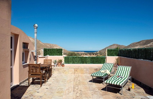 Nijar Apartment | Road to the Playazo de Rodalquilar. Pets are welcome. Terrace, beautiful views