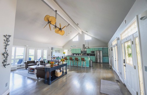 Rogers House | Rogers Retreat: Stunning Beaver Lake Views, Spacious Entertaining, 4 Fireplaces