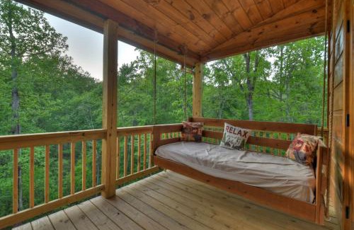 Mineral Bluff Villa | Rohring Retreat - Bask in comfort on the deck and play games in the game room