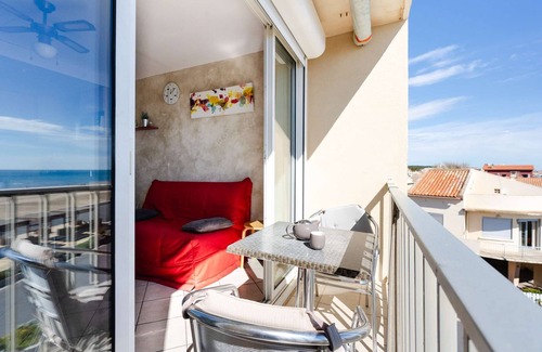 Narbonne-Plage Apartment | ROM12 Apartment T2 Front of the sea with WIFI