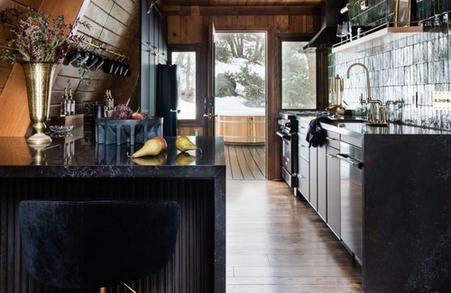 Arrowbear Lake Cabin | Romantic A-Frame Cabin w/Hot Tub, Fire Pit, Boulders, Fireplace, Hiking, BBQ