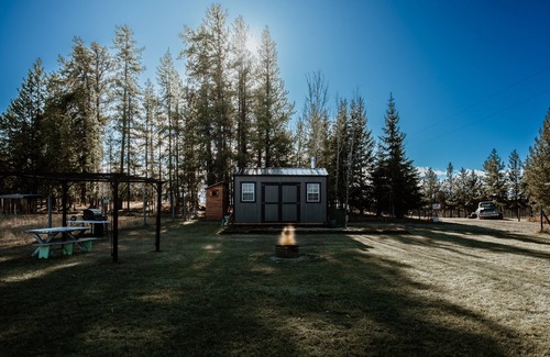 Parkland County Cabin | Romantic OFF GRID Micro Cabin for 2 with a cozy wood stove.