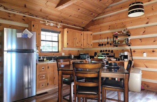 Sevierville Cabin | Romantic, Private Cabin in Smokies w/view, Hot Tub and Firepit!