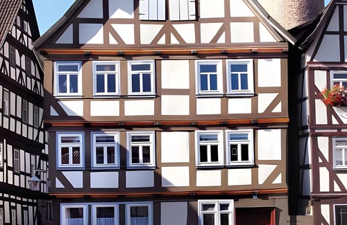 Schlitz Apartment | Room 'Friedrich' with Shared Terrace and Wi-Fi